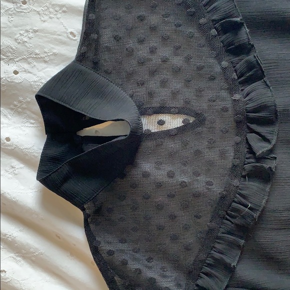 Black mesh blouse - Picture 2 of 4